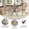 Merrick Lane Celia Set of Two Stacking Thonet Bistro Style Chair with Arms, PE Rattan Seat, and Metal Frame for Indoor/Outdoor Use